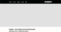 Desktop Screenshot of dummy-magazin.de